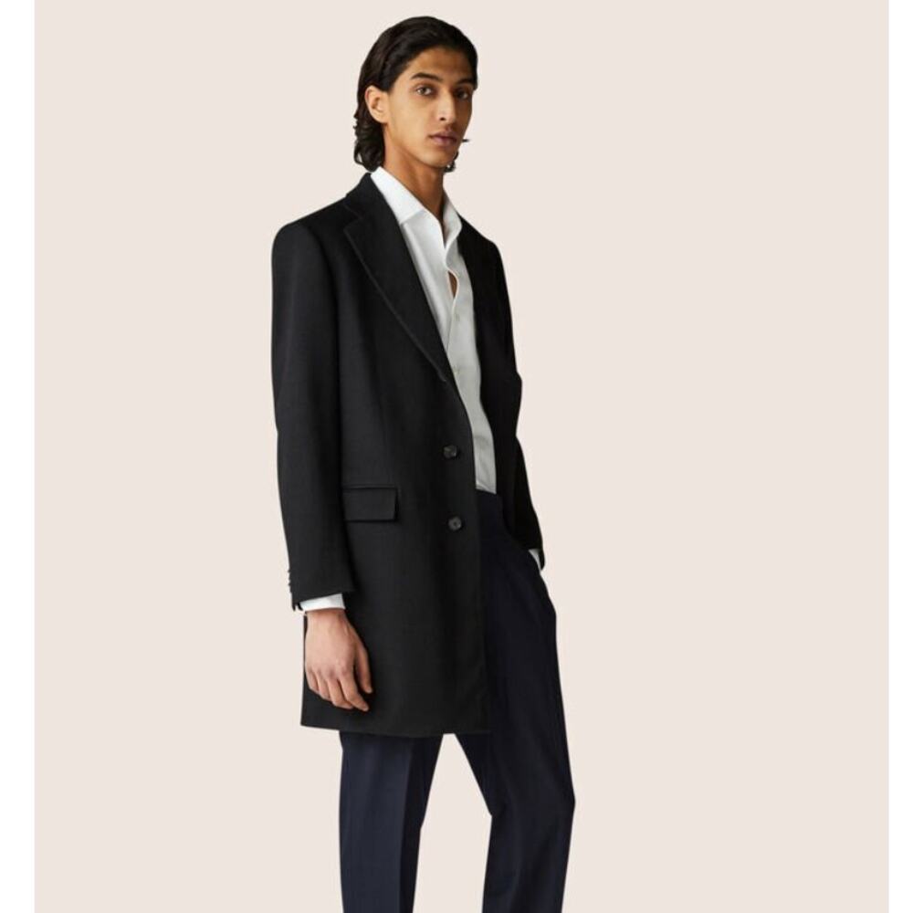 Loro Piana Black Peacoat